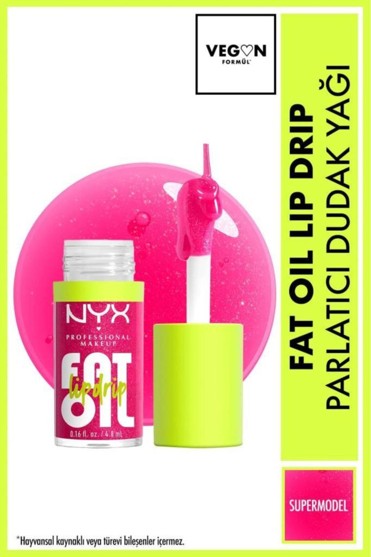 NYX Fat Oil Lip Drip Parlatıcı Dudak Yağı Supermodel