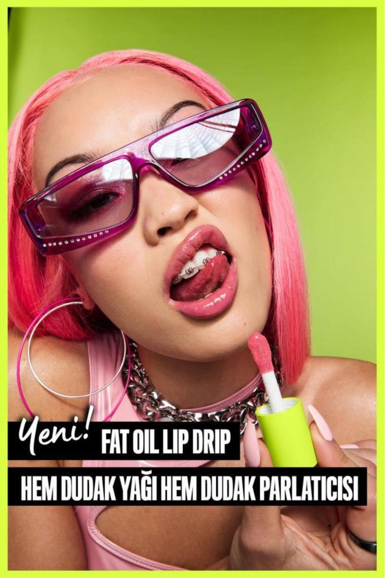 NYX Fat Oil Lip Drip Parlatıcı Dudak Yağı Supermodel