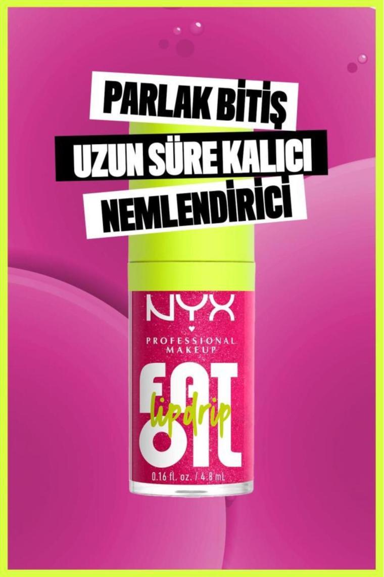 NYX Fat Oil Lip Drip Parlatıcı Dudak Yağı Supermodel