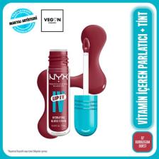 NYX Professional Makeup Lip I.V. Vitamin İçeren Parlatıcı + Tint - 07 Bubblegum Burst