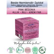 Kuatra Pink Begonia Nemlendirici - Antioksidan Işıltı Veren Balm (Doğal Içerikli Ruj- Allık)