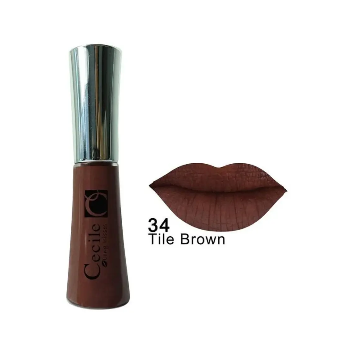 Cecile Kalıcı Mat Ruj / Long Kisses Lipgloss  34