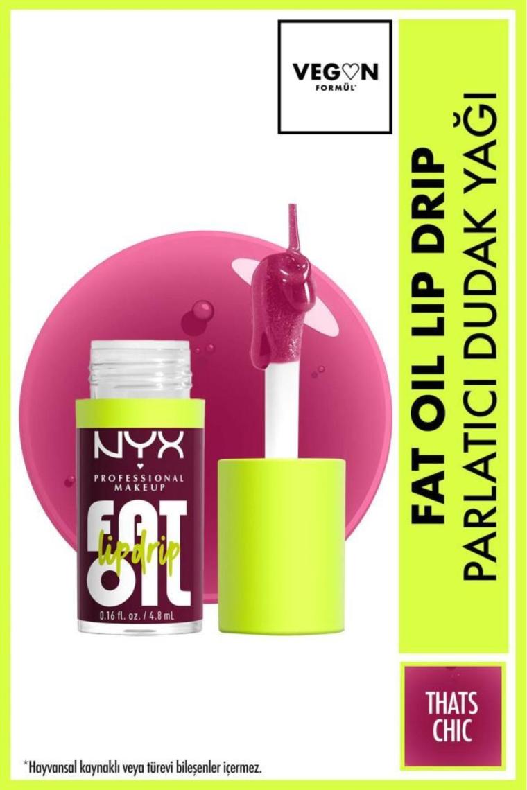 NYX Fat Oil Lip Drip Parlatıcı Dudak Yağı That's Chic