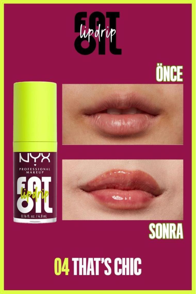 NYX Fat Oil Lip Drip Parlatıcı Dudak Yağı That's Chic