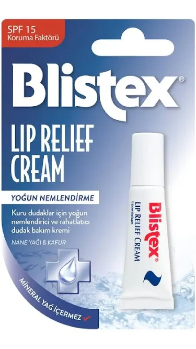 Çatlak Dudaklara Acil Çözüm - Lip Relief Cream Spf15 6ml