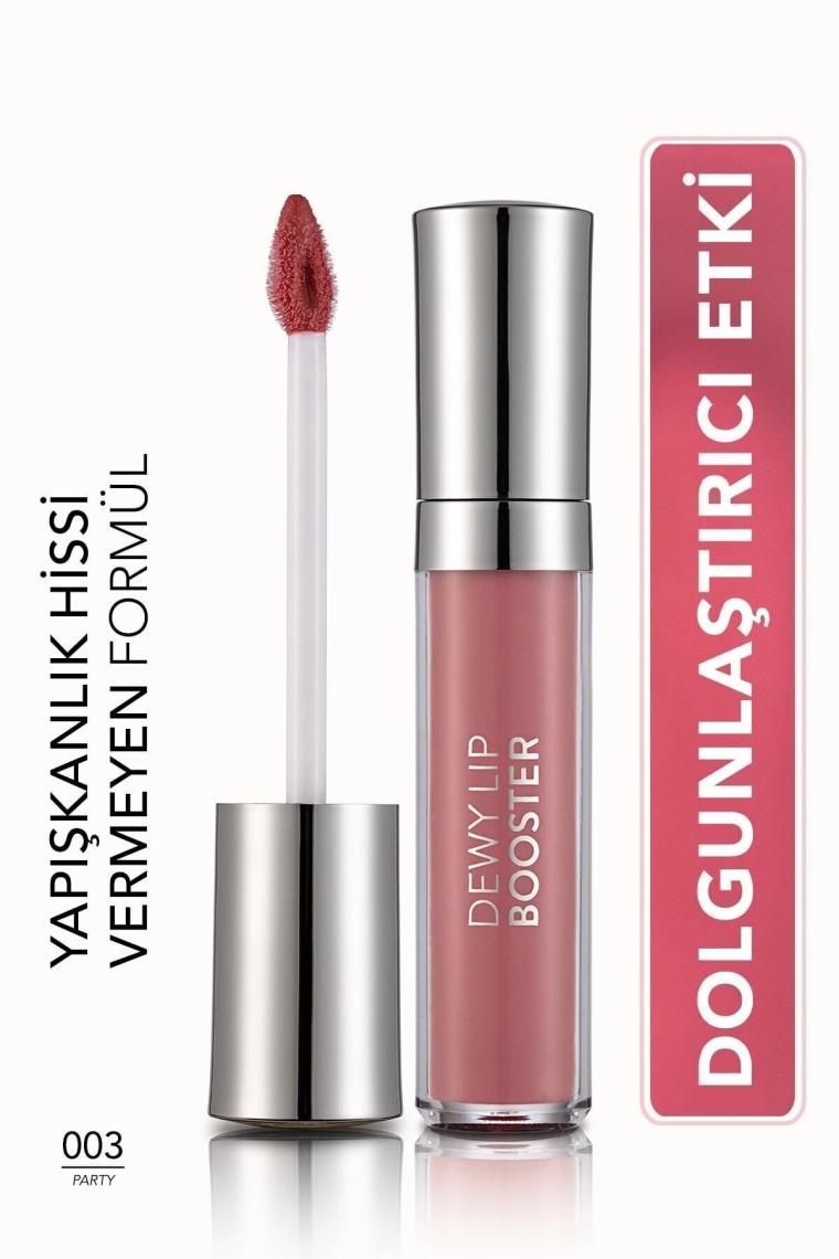Dolgunlaştırıcı Renkli Dudak Parlatıcısı (Koyu Şeftali) - Dewy Lip Booster - 003 - 8690604619054
