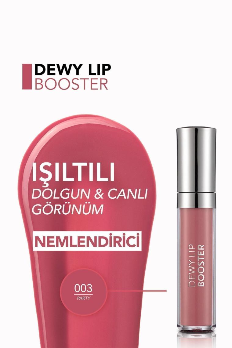 Dolgunlaştırıcı Renkli Dudak Parlatıcısı (Koyu Şeftali) - Dewy Lip Booster - 003 - 8690604619054