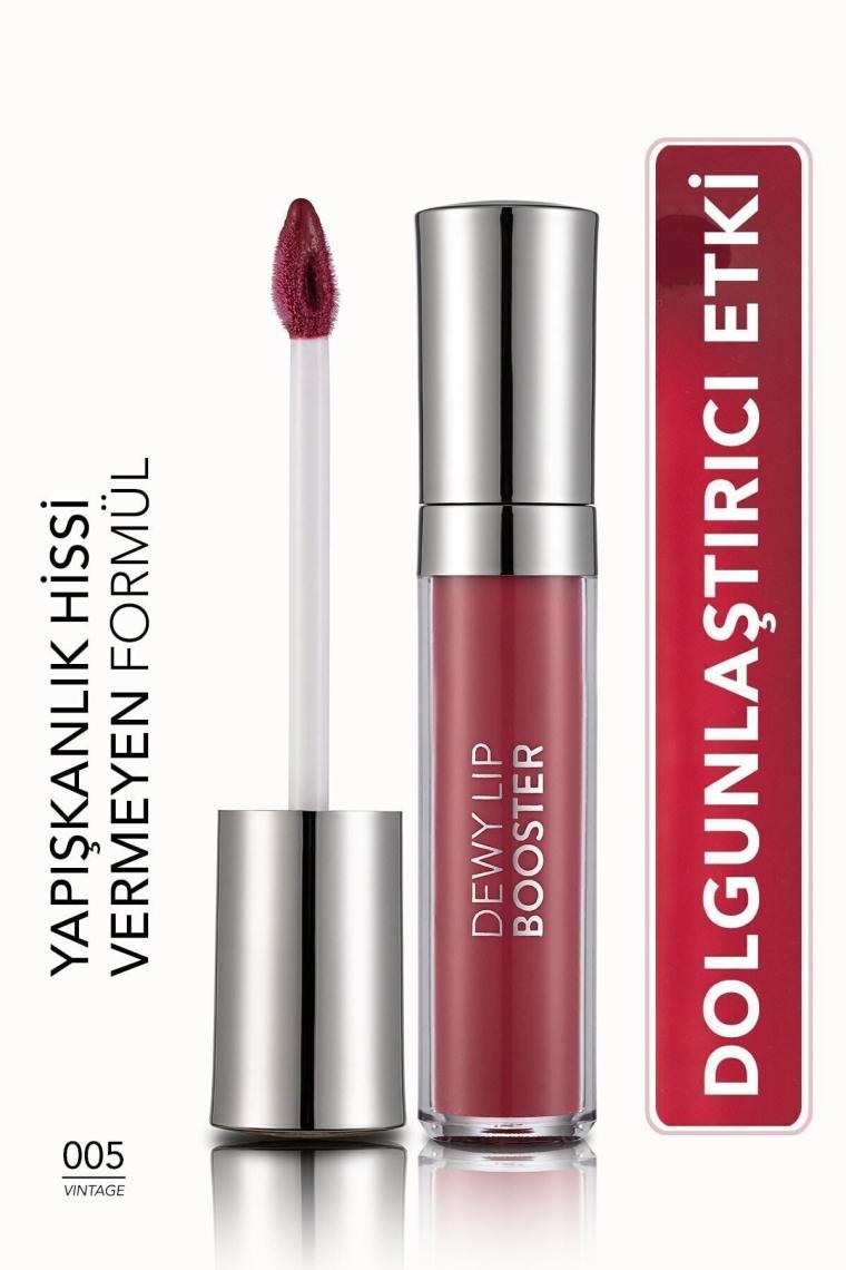 Dolgunlaştırıcı Dudak Parlatıcısı (KOYU PEMBE) - Dewy Lip Booster - 005 Vintage - 8690604619078
