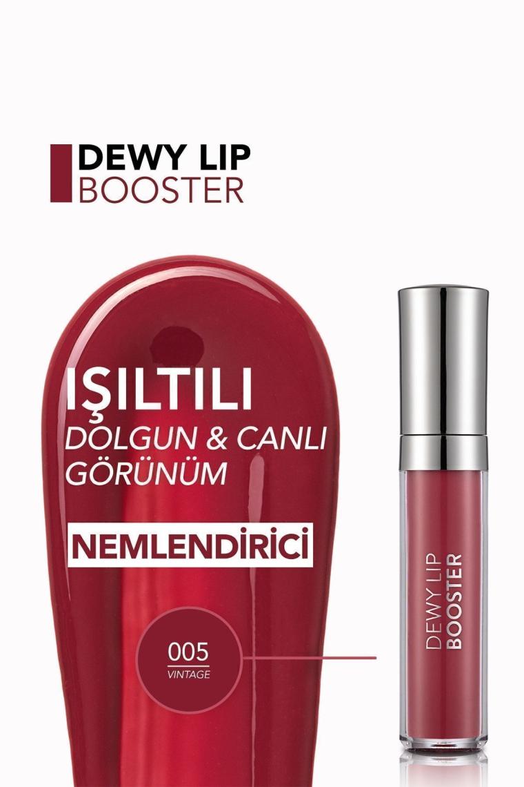 Dolgunlaştırıcı Dudak Parlatıcısı (KOYU PEMBE) - Dewy Lip Booster - 005 Vintage - 8690604619078