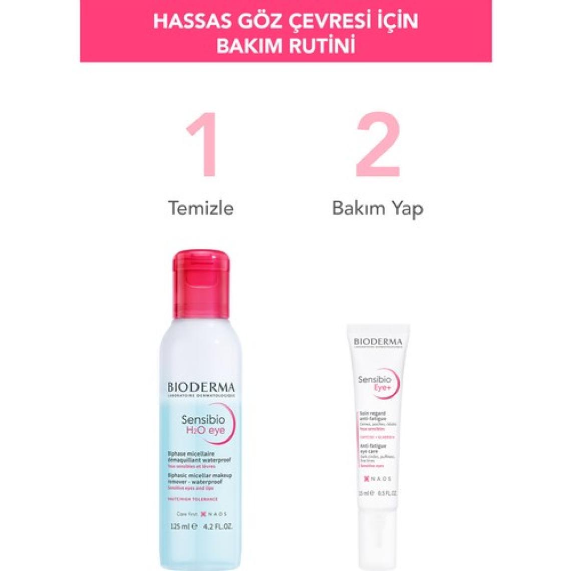 Bioderma Sensibio Eye+ Hassas Göz Çevresi Koyu Halka ve Kırışıklık Karşıtı Nemlendirici Göz Bakım Kremi 15 ml