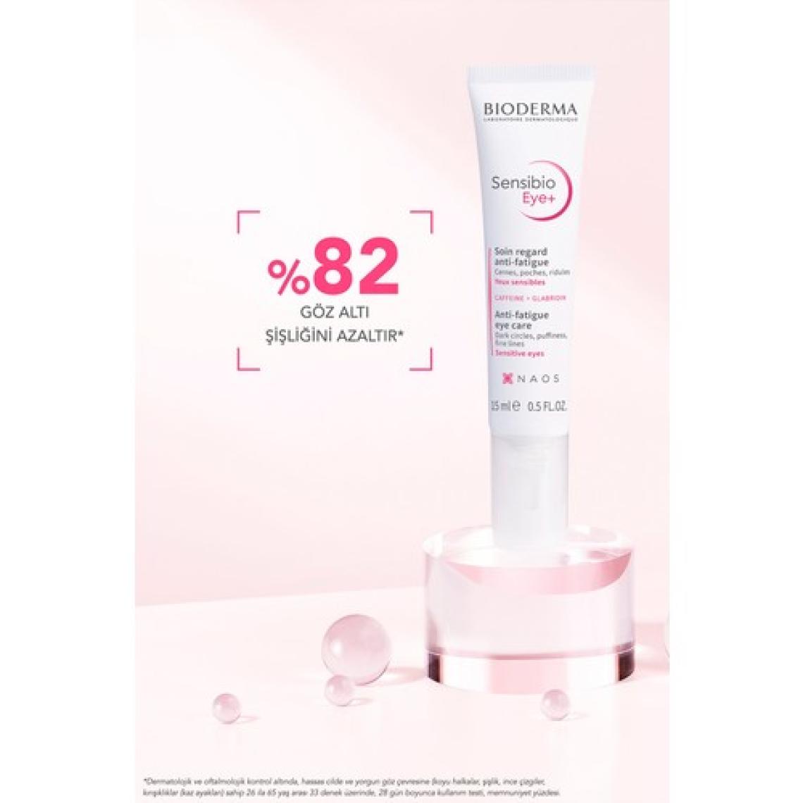 Bioderma Sensibio Eye+ Hassas Göz Çevresi Koyu Halka ve Kırışıklık Karşıtı Nemlendirici Göz Bakım Kremi 15 ml