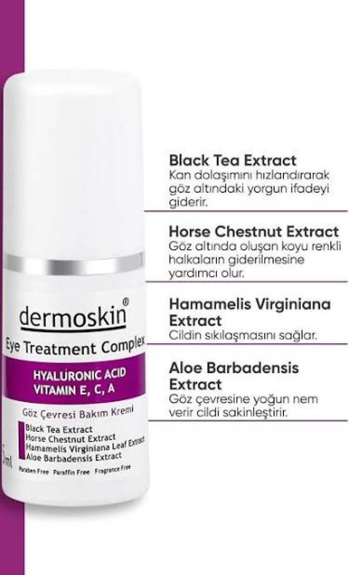 Dermoskin Eye Treatment Complex Göz Çevresi Bakım Kremi 15 ml