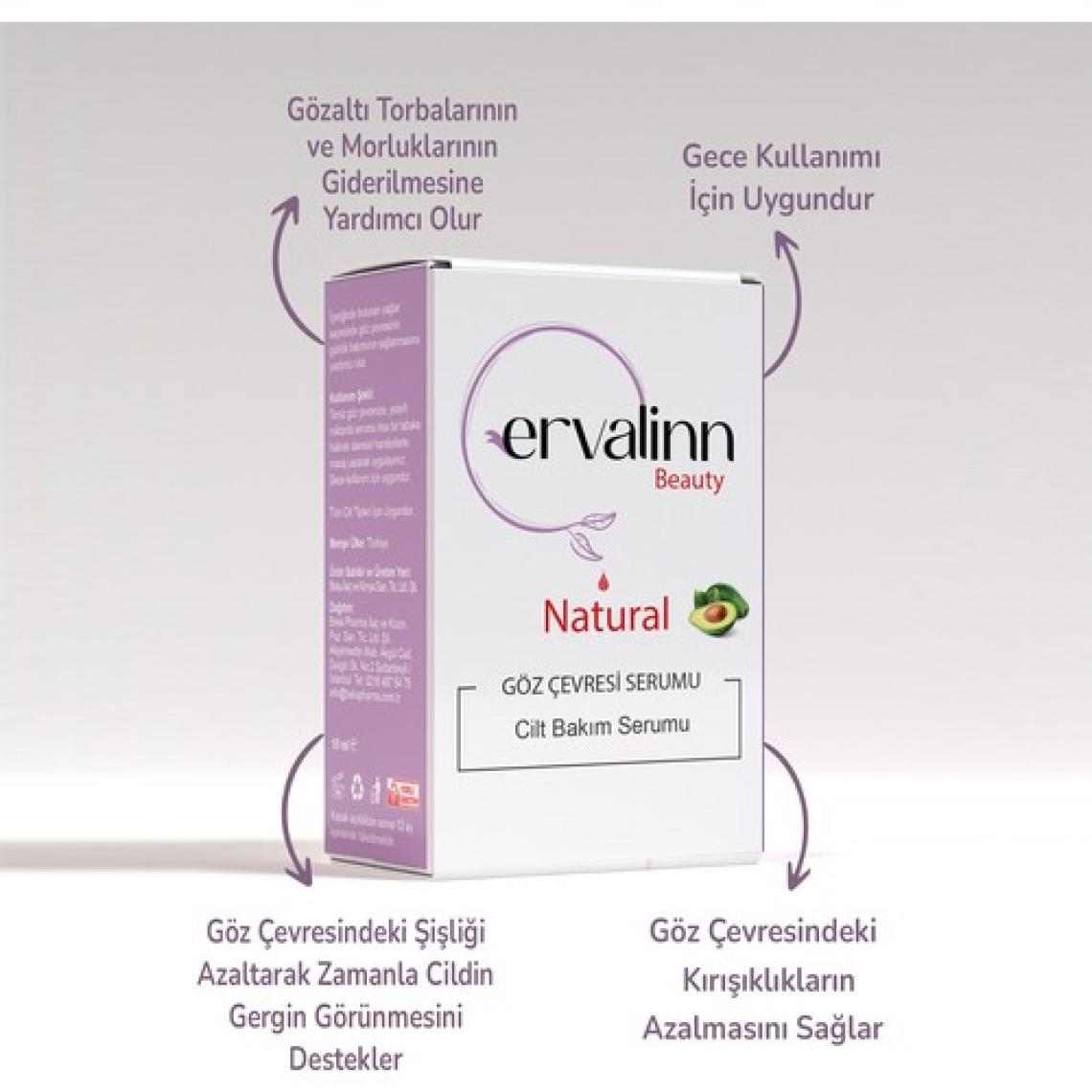 Ervalinn Göz Altı Torbalanma Morluk ve Göz Çevresi Bakım Serumu 10 ml+DUDAK BALSAMI HEDİYE