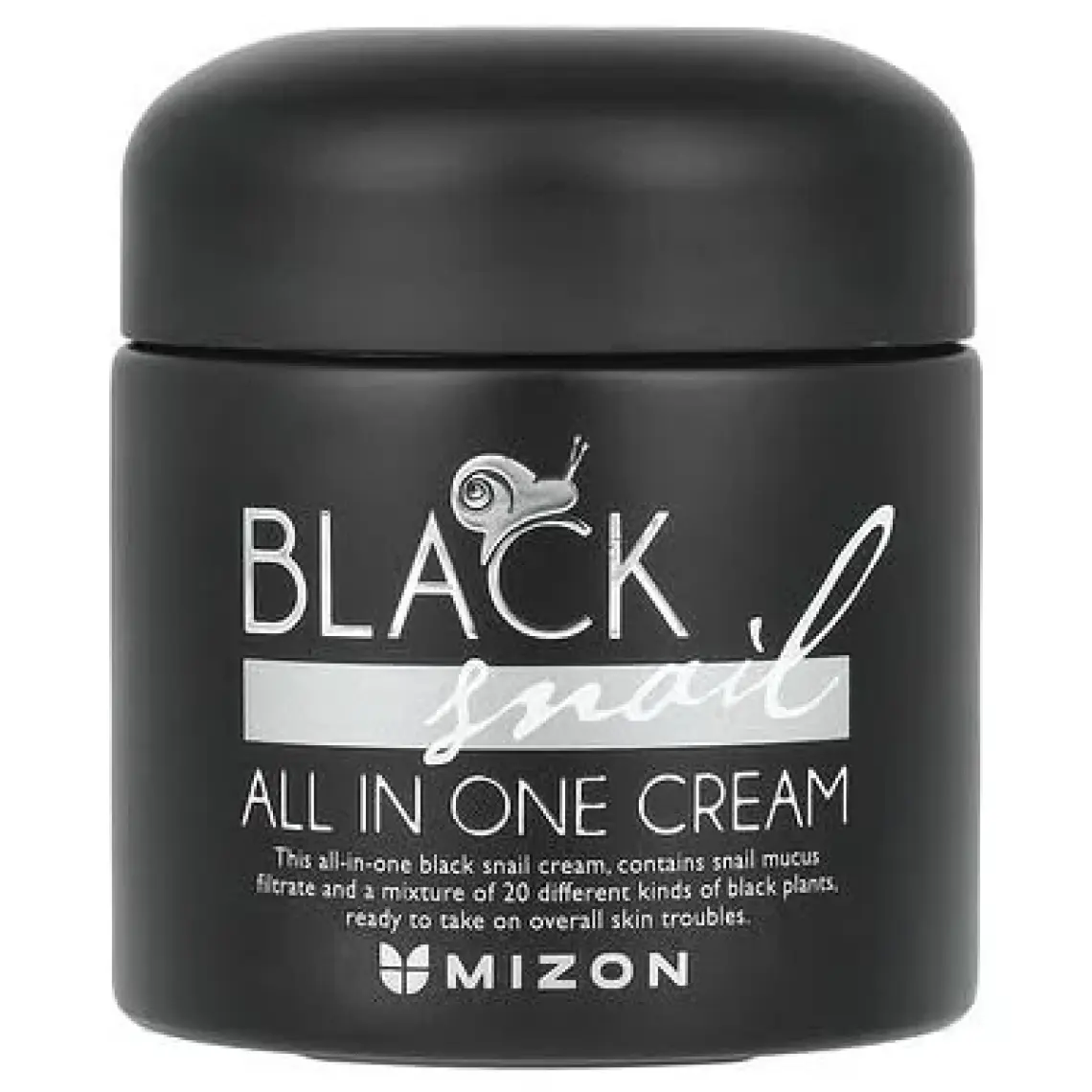 Mizon Black Snail All In One Cream - Siyah Salyangoz Siyah Bitki Ekstreli Premium Bakım Kremi