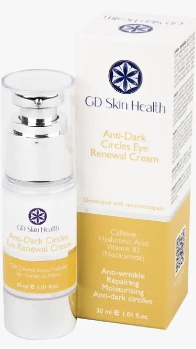 GD Skin Health Anti-Dark Circles Eye Renewal Cream, Göz Çevresi Koyu Halkalar Için Yenileyici Krem 30ML