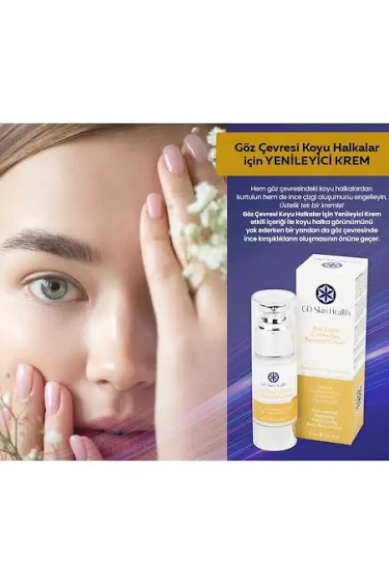 GD Skin Health Anti-Dark Circles Eye Renewal Cream, Göz Çevresi Koyu Halkalar Için Yenileyici Krem 30ML