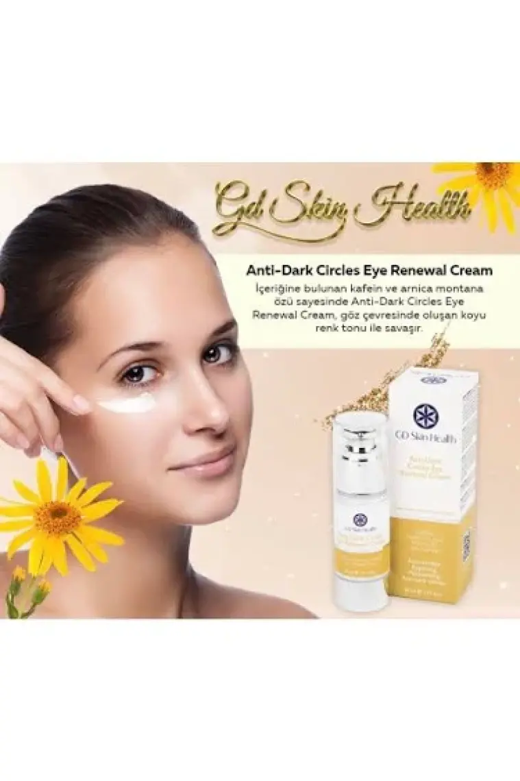 GD Skin Health Anti-Dark Circles Eye Renewal Cream, Göz Çevresi Koyu Halkalar Için Yenileyici Krem 30ML