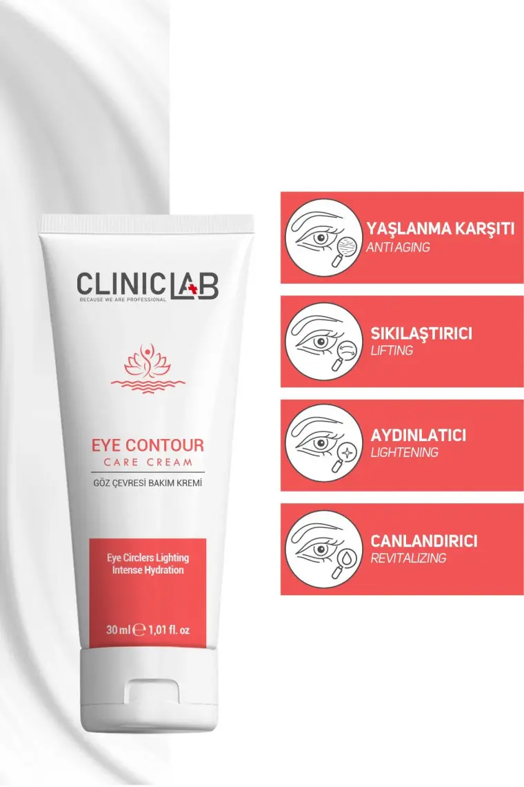 Cliniclab Yaşlanma Karşıtı Göz Çevresi Bakım Kremi 30 ml (Tüp)