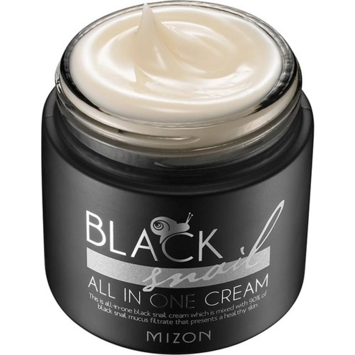 Mizon Black Snail All In One Cream - Siyah Salyangoz Siyah Bitki Ekstreli Premium Bakım Kremi