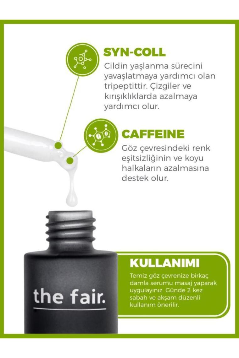 Caff-B3 Eye Illume Göz Serumu Koyu Halka ve Kırışıklık Karşıtı Aydınlatıcı  30 ml