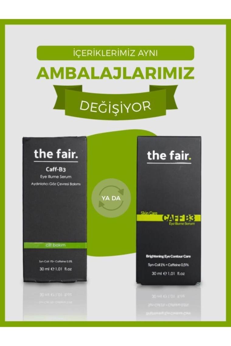 Caff-B3 Eye Illume Göz Serumu Koyu Halka ve Kırışıklık Karşıtı Aydınlatıcı  30 ml