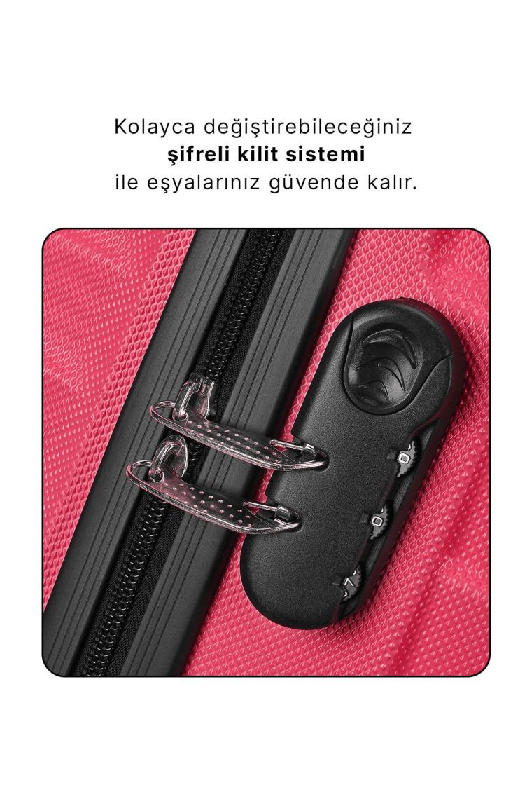 Wx-1001 Fuşya Orta Boy Valiz