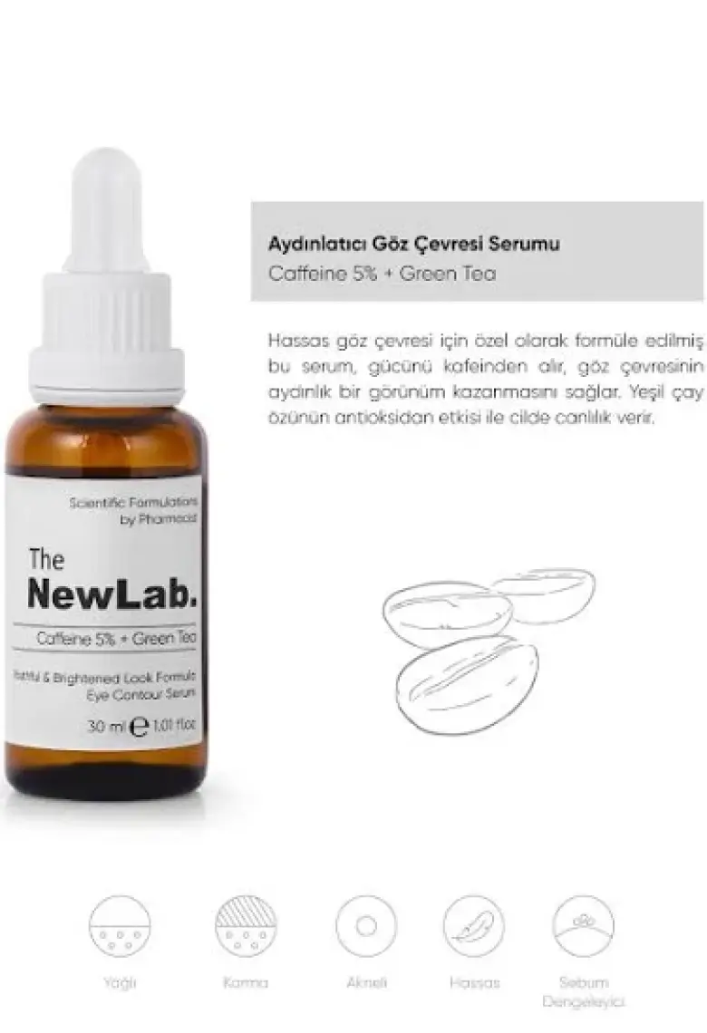 The NewLab. Aydınlatıcı Göz Çevresi Serumu Caffeine 5% + Green Tea
