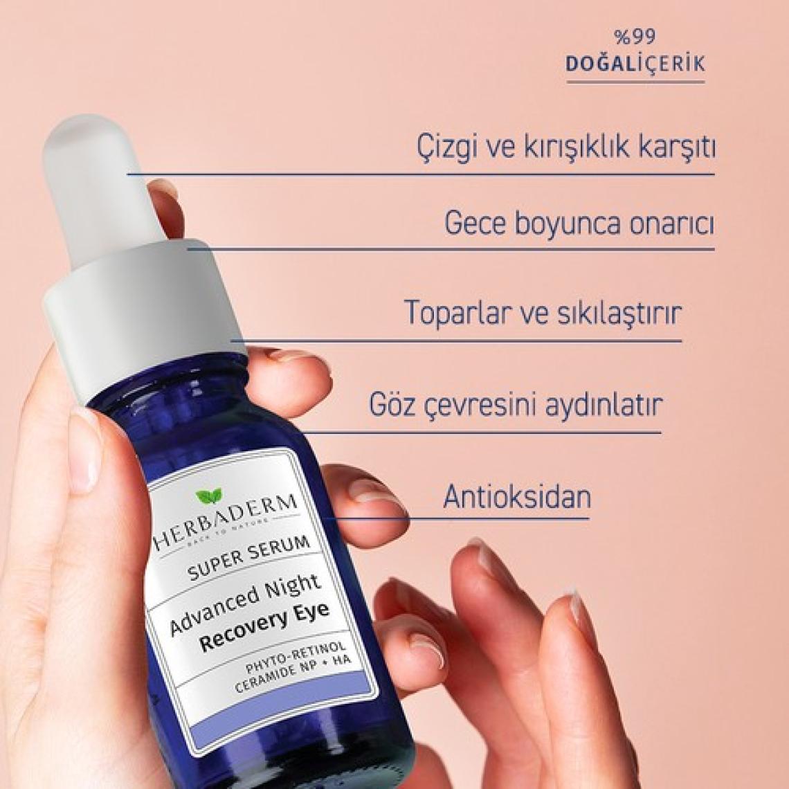 Herbaderm Superserum Gözçevresi Yoğun Onarıcı Gece Komp