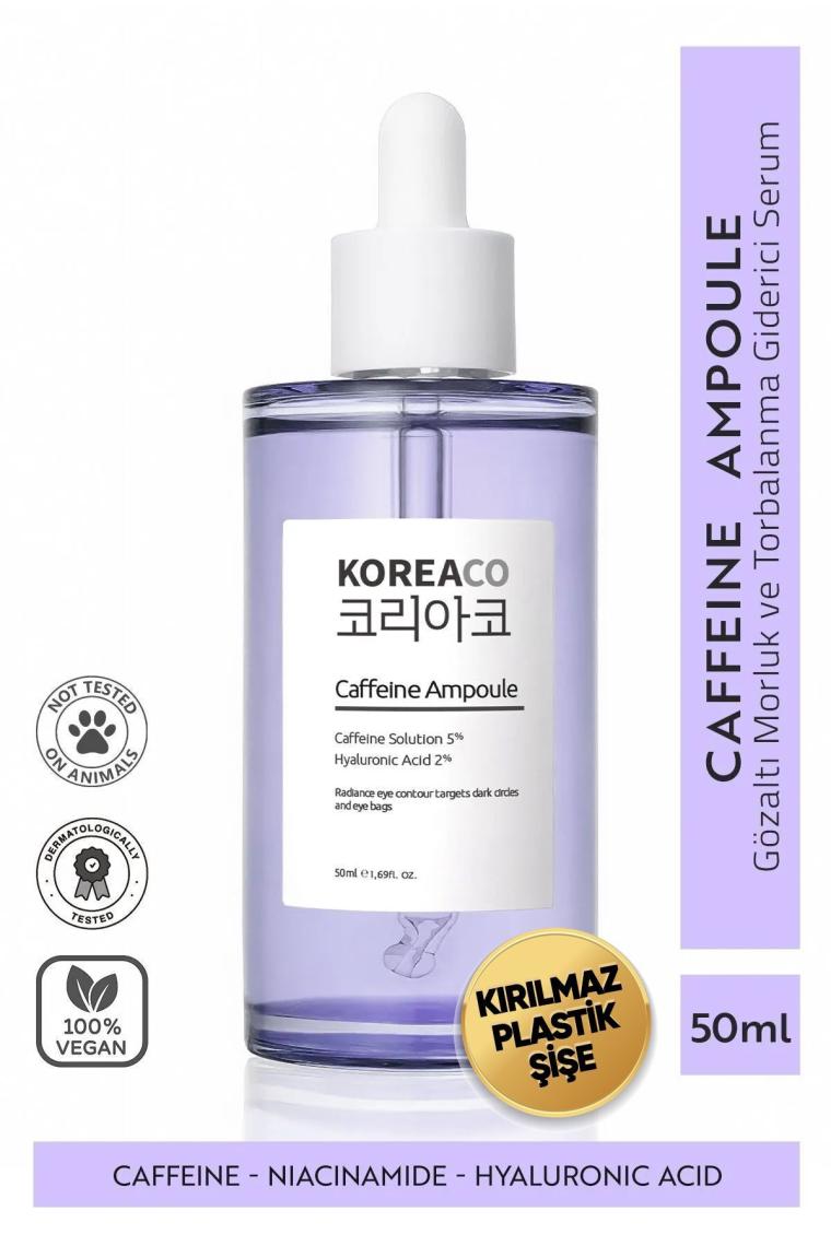 Koreaco Caffeine Ampoule Gözaltı Torba & Koyu Halka Karşıtı