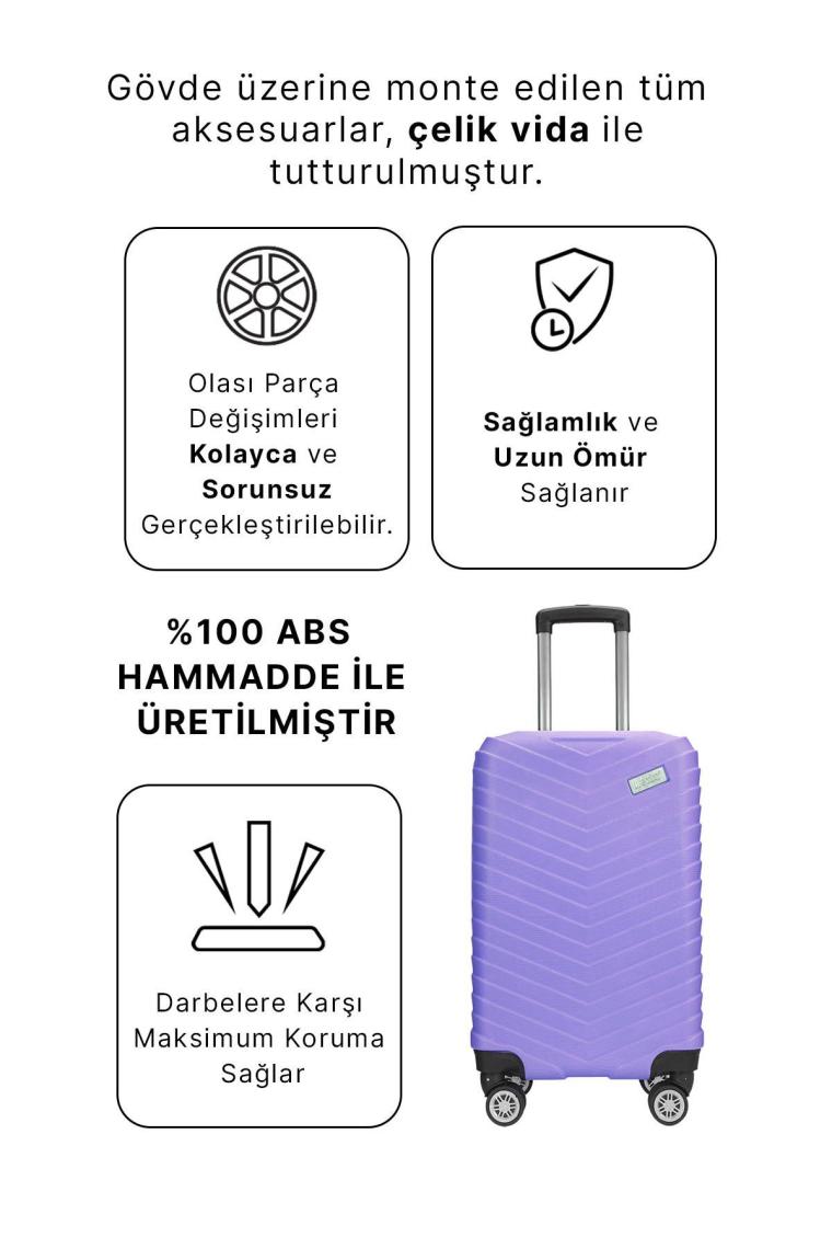 Wx-1001 Mor Renk Kabin ( Küçük ) Boy Valiz