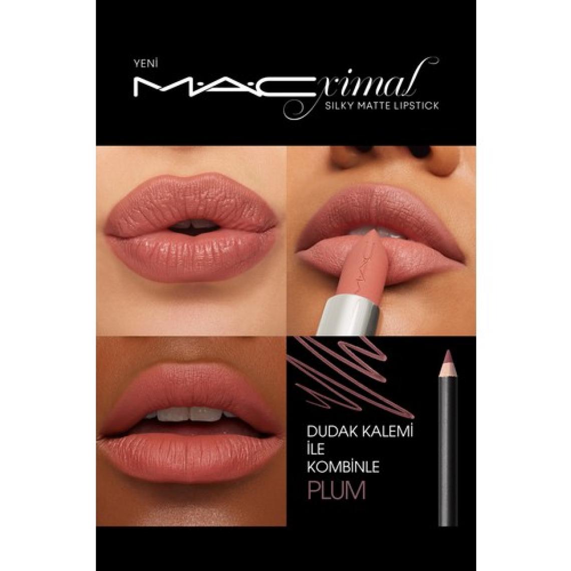MAC M·A·CXIMAL Silky Matte Lipstick Nemlendirme Etkili Yoğun Renk Sağlayan Ruj - Velvet Teddy