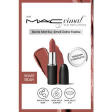 MAC M·A·CXIMAL Silky Matte Lipstick Nemlendirme Etkili Yoğun Renk Sağlayan Ruj - Velvet Teddy
