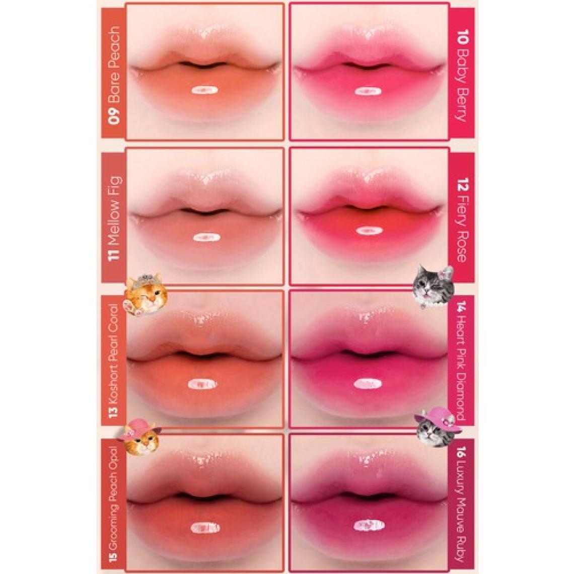 Clio Yapışkanlık Hissi Vermeyen Yoğun Işıltılı Tint CLIO Crystal Glam Tint (16 Luxury Mauve Ruby)