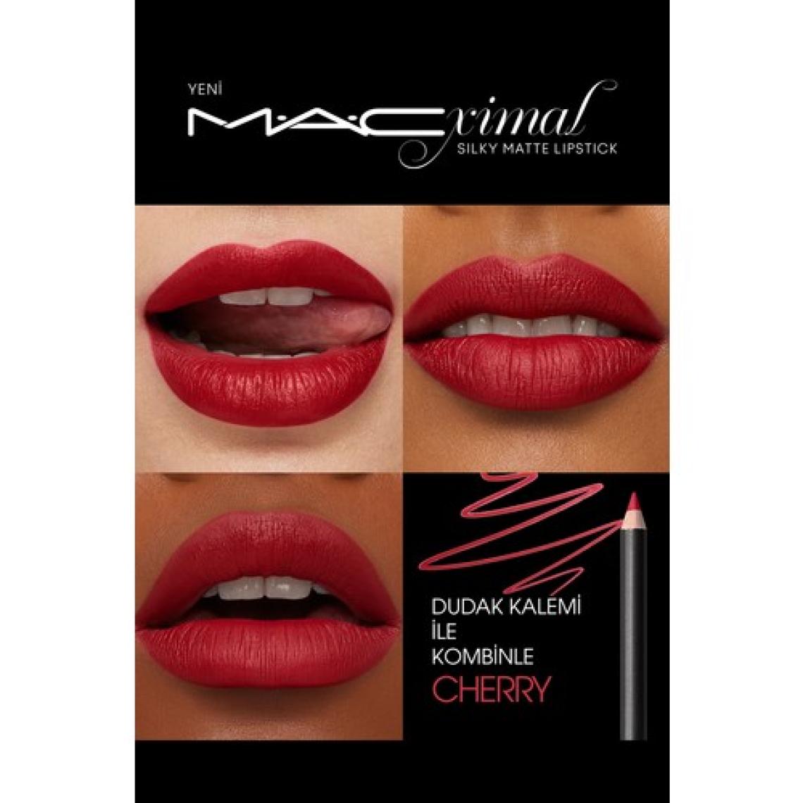 MAC M·a·cxımal Silky Matte Lipstick Nemlendirme Etkili Yoğun Renk Sağlayan Ruj - Russian Red
