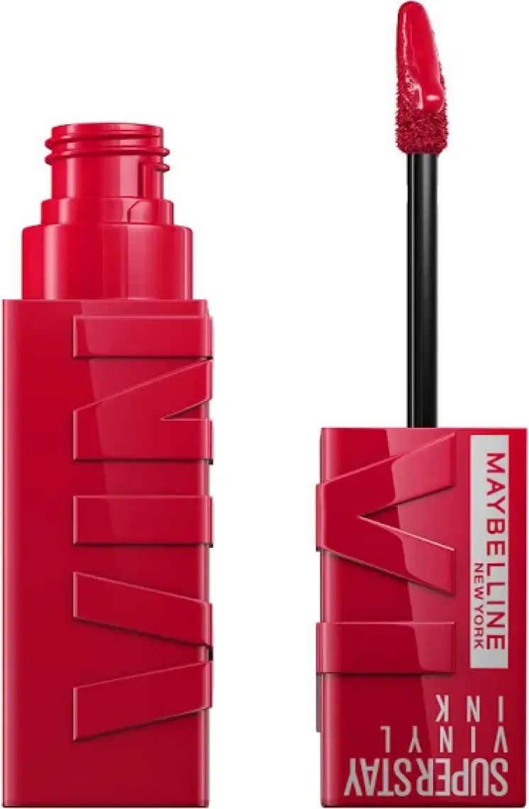 Maybelline New York Super Stay Vinyl Ink Uzun Süre Kalıcı Likit Parlak Ruj 50 Wicked
