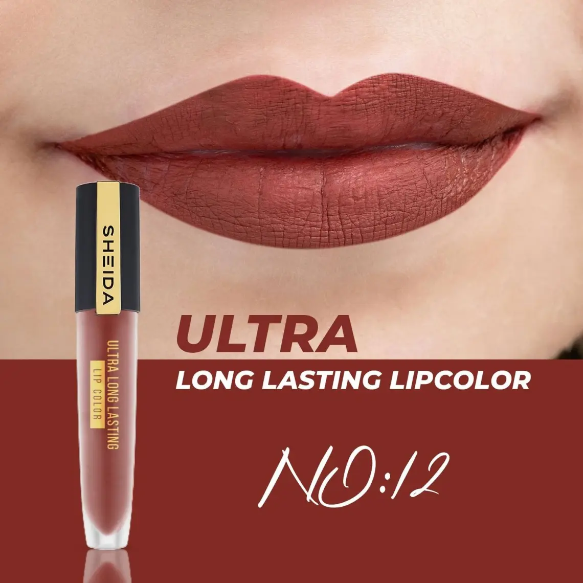 Sheida Ultra Longlasting Lipcolor - Likit Ruj No:12