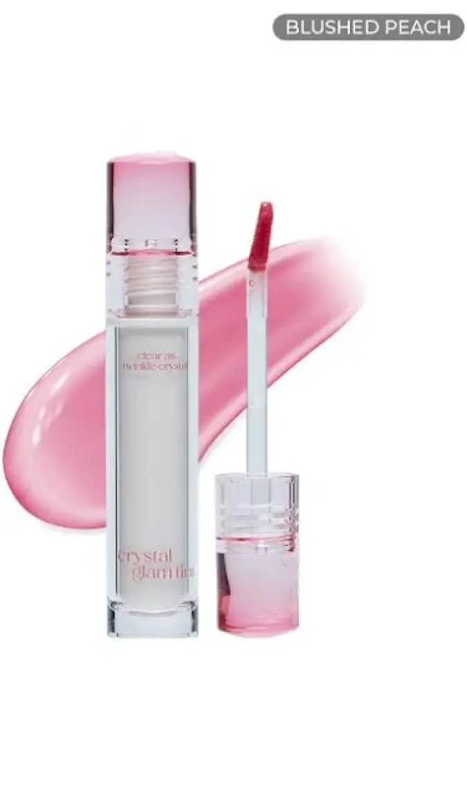 Clio Yapışkanlık Hissi Vermeyen Yoğun Işıltılı Tint CLIO Crystal Glam Tint (03 Blushed Peach)