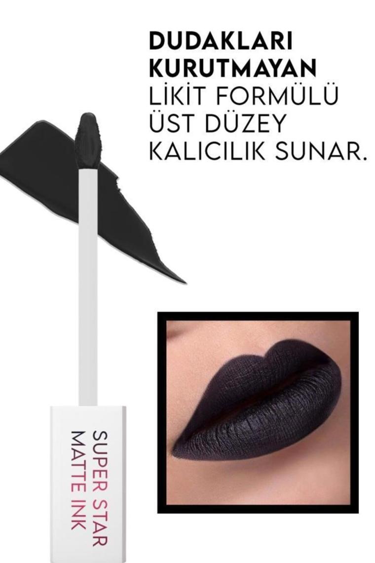 MT Siyah Likit Mat Ruj