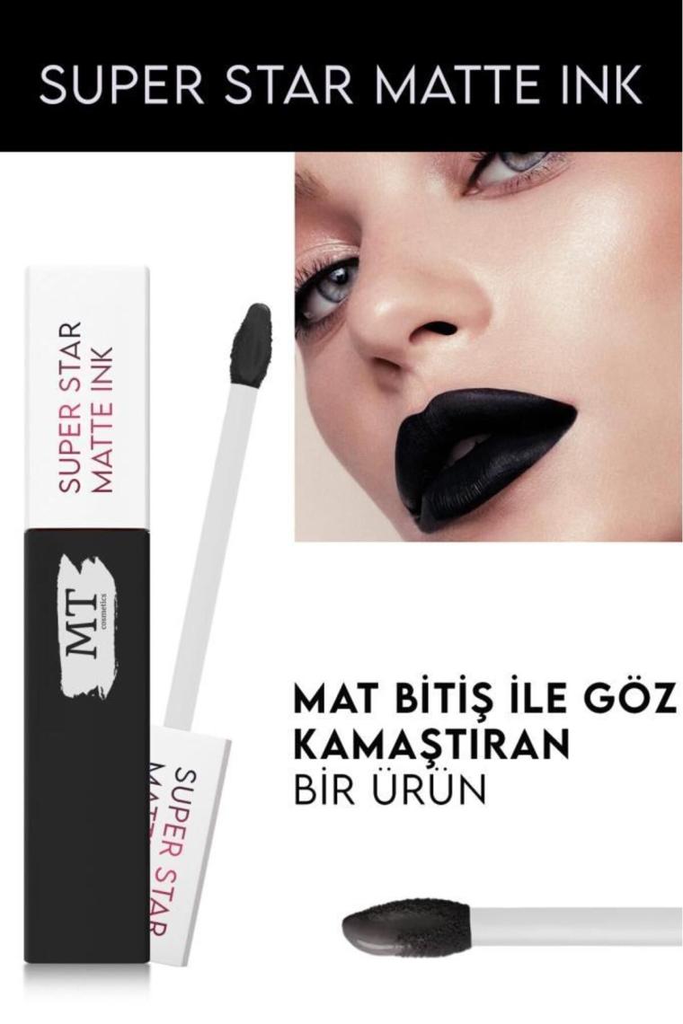 MT Siyah Likit Mat Ruj