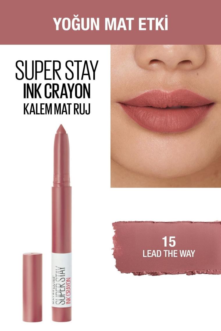 Maybelline Super Stay Ink Crayon 15 Lead The Way Ruj