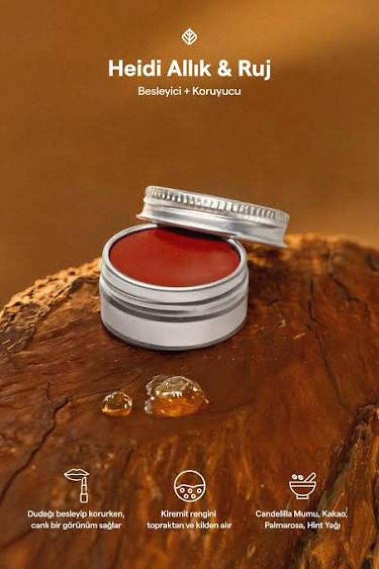 Doğal Heidi Besleyici Allık & Ruj
