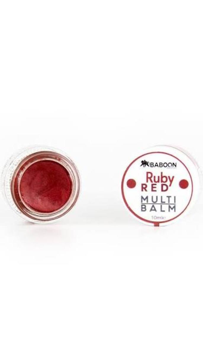 Baboon Natural Ruby Red Multi Balm - Ruj & Allık