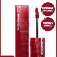 Maybelline New York Super Stay Vinyl Ink Likit Parlak Ruj 10 Lippy