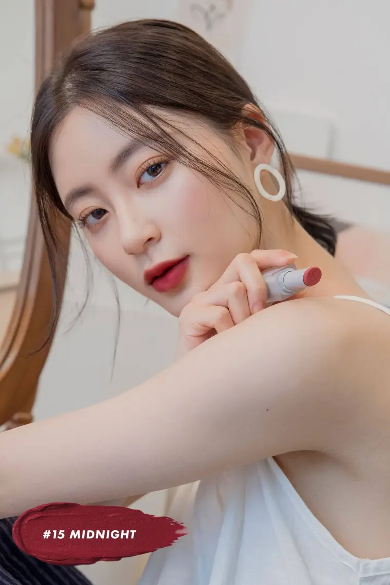 Romand Zero Matte Lipstick - Tanning Red