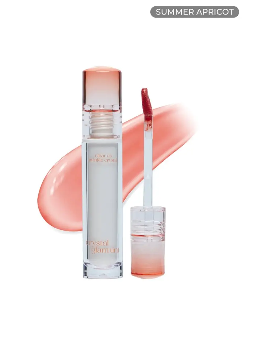 Clio Yapışkanlık Hissi Vermeyen Yoğun Işıltılı Tint CLIO Crystal Glam Tint (12 Fiery Rose)