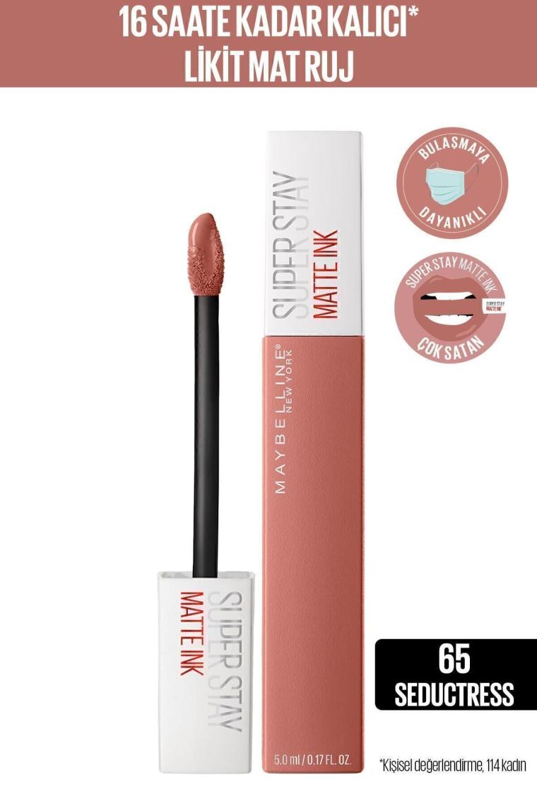 Super Stay Matte Ink Unnude Likit Mat Ruj - 65 Seductress - Nude 5 ml