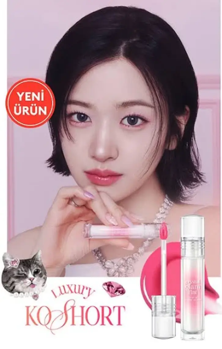 Clio Yapışkanlık Hissi Vermeyen Yoğun Işıltılı Tint CLIO Crystal Glam Tint (14 Heart Pink Diamond)