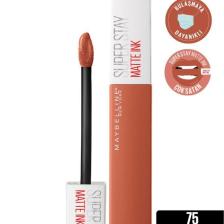 Super Stay Matte Ink Unnude Likit Mat Ruj - 75 Fighter - Kahverengi