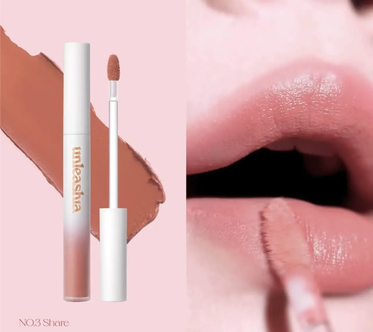 Unleashia Hug Velvet Tint No:3 Share, Vegan Mat Ruj