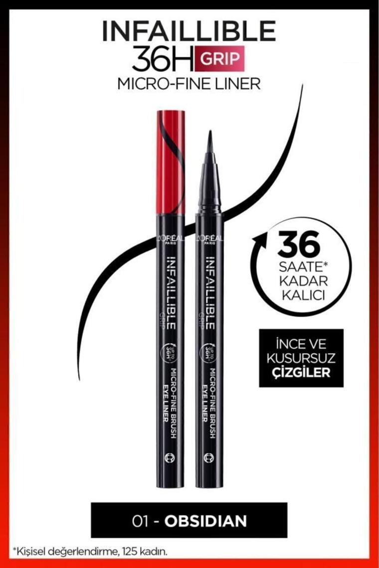 Loreal Paris Infaillible 36h Grip Micro Fine Eyeliner 01 Obsidian